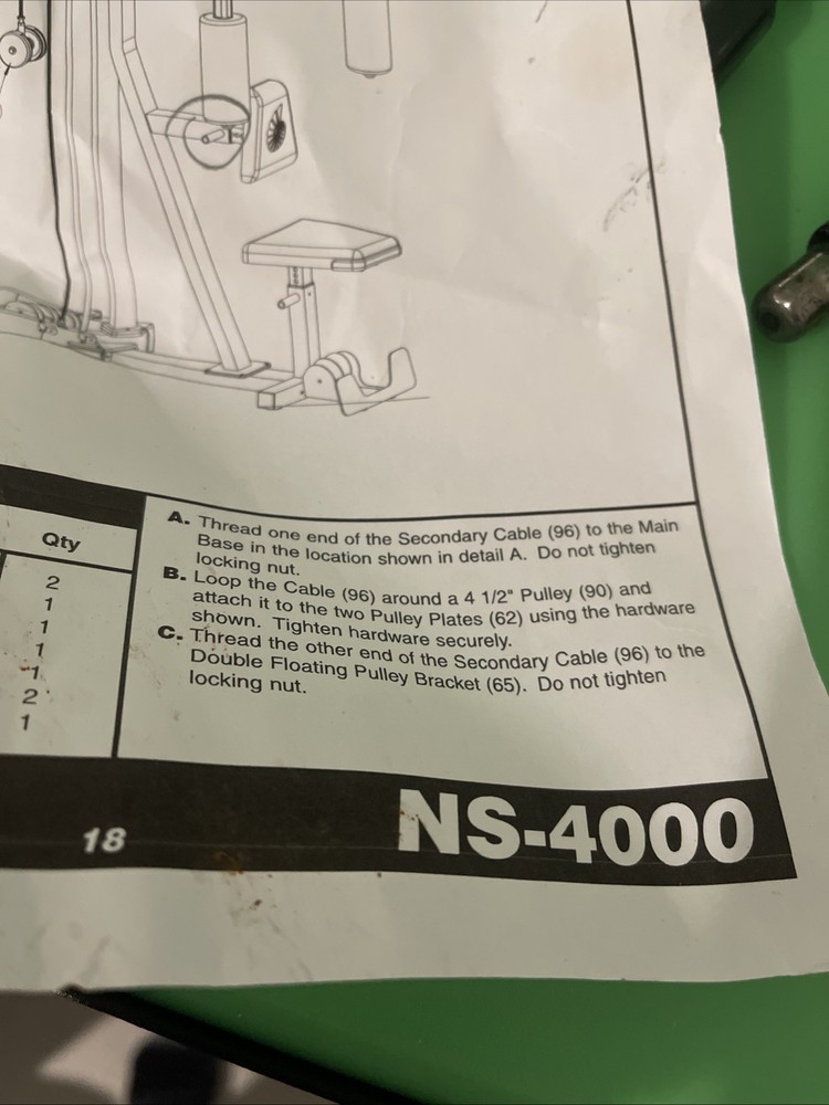 NS 4000 Nautilus Lock Nut 4 Pieces