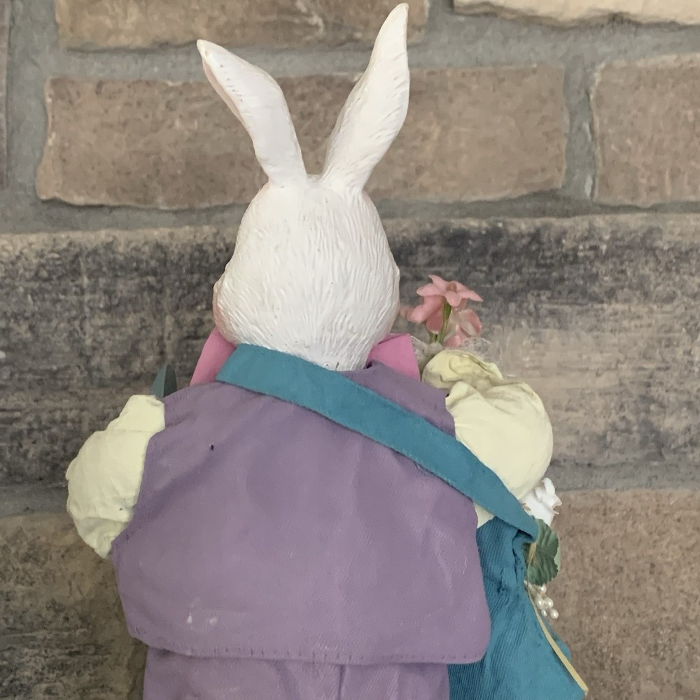 Fabric Mache Collectible Easter Bunny Windsor Collection 12”