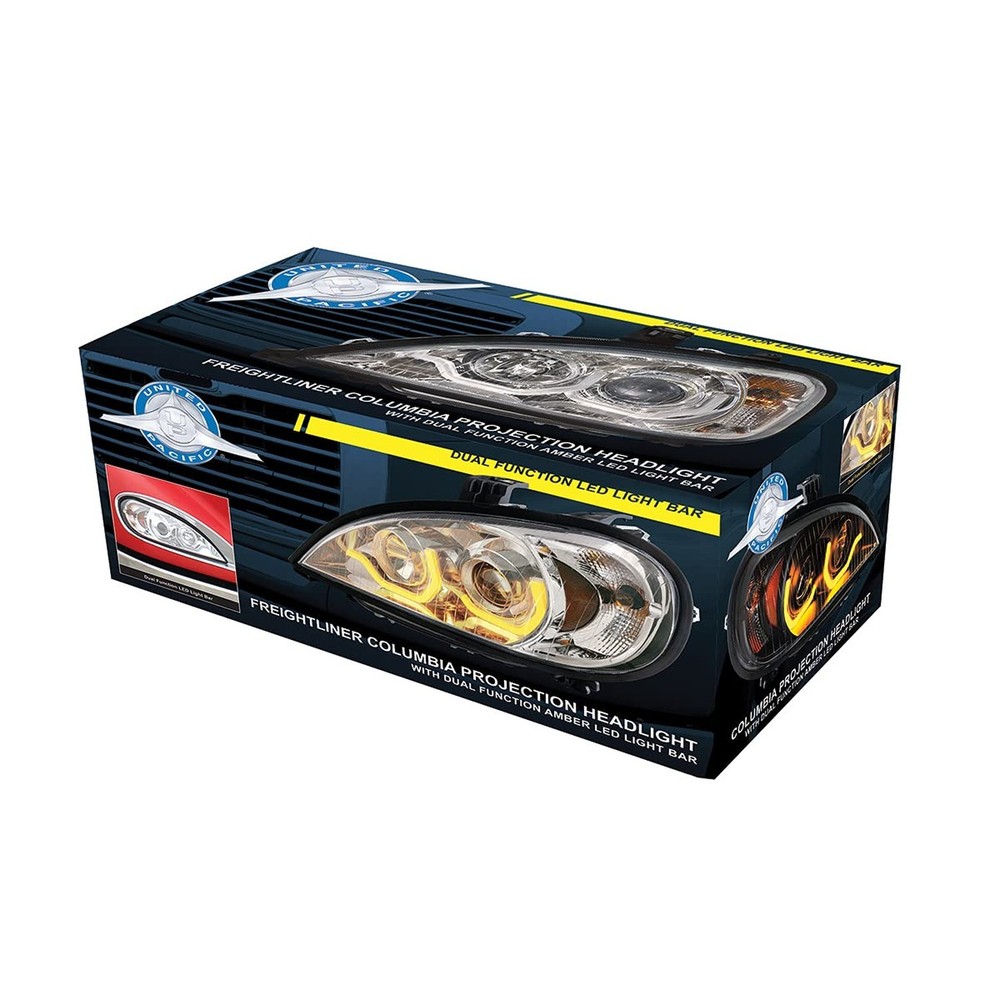 United Pacific 31225 Blackout Projection Headlight with Dual Function Light B...