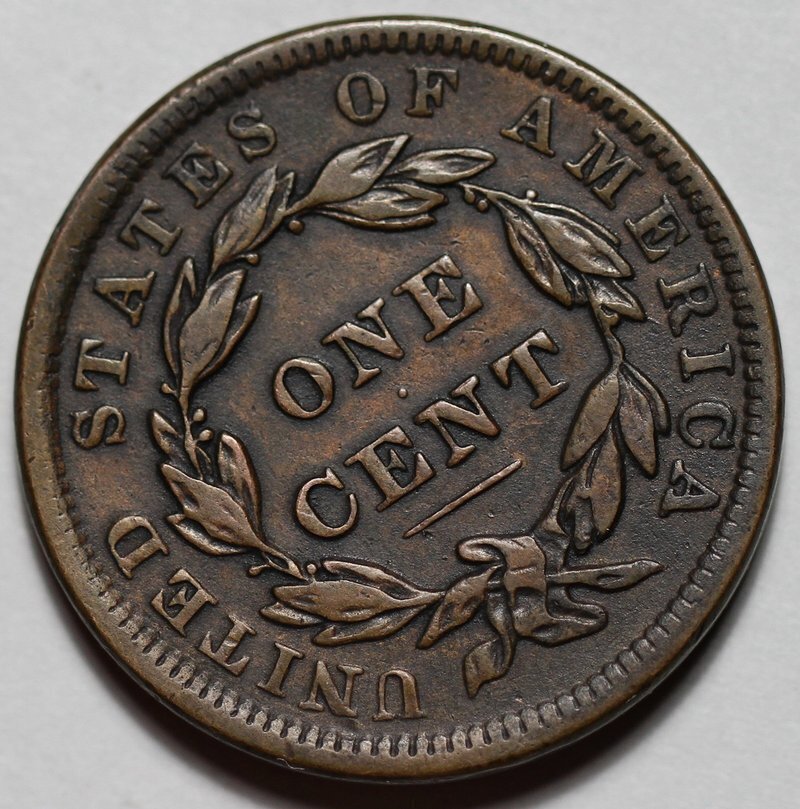 1838 Coronet Head Large Cent - US 1c Copper Coin