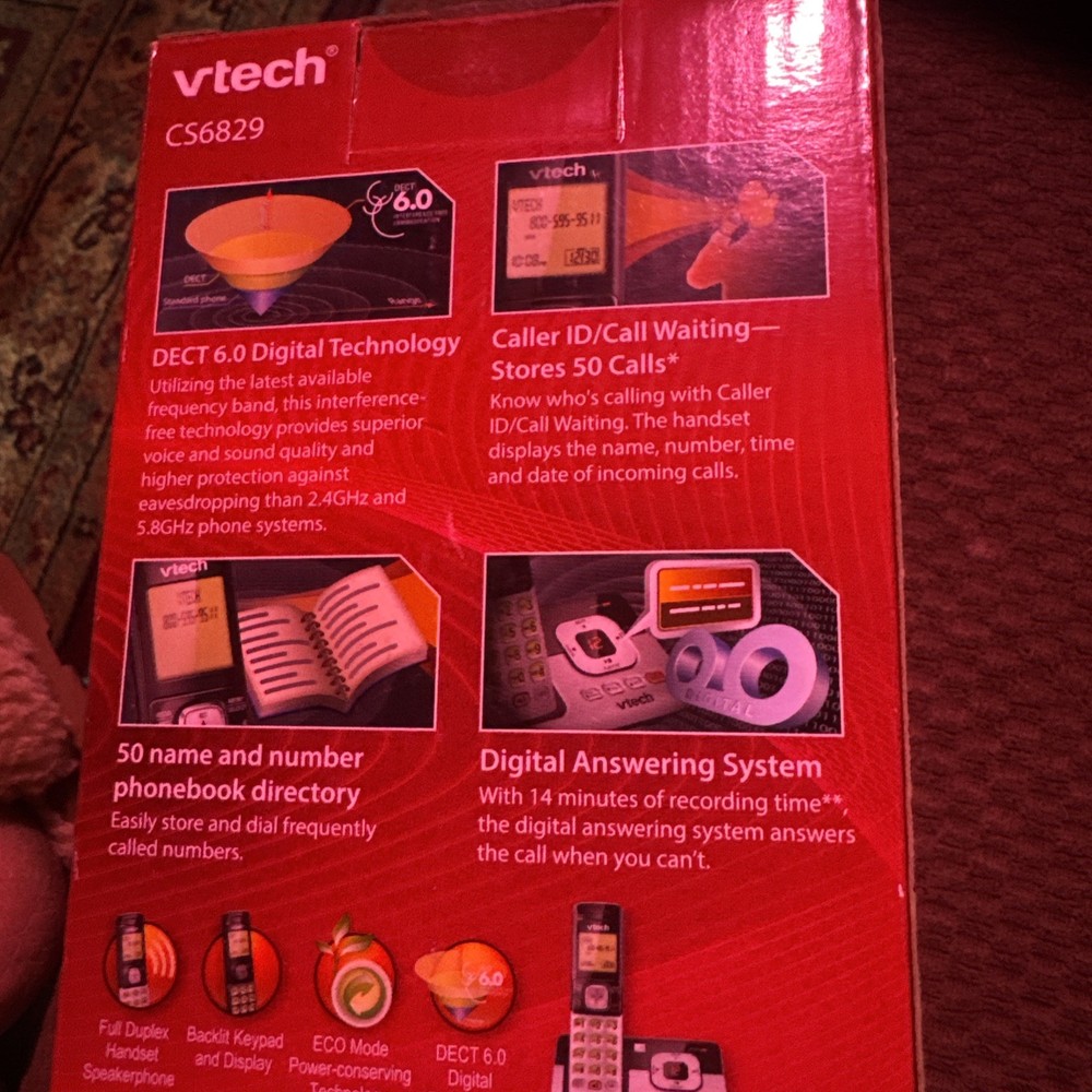 V Tech Cordless Phone With Digital Answering System