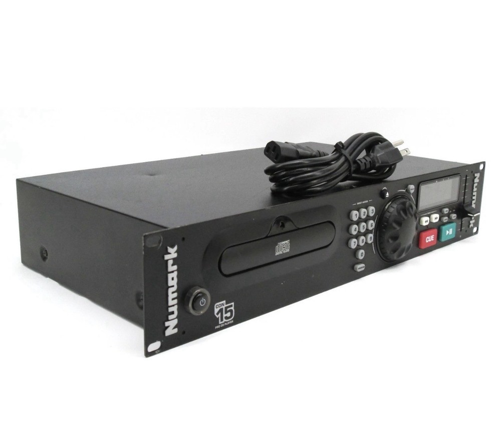 Numark CDN15 Rack Mount CD Player DJ Music Gear Stackable Black Great Quality