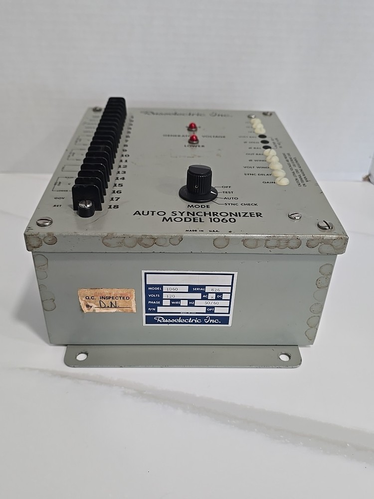 🔥 Russelectric 1060 Auto Synchronizer 120V 50/60Hz AC Parallel Power Control