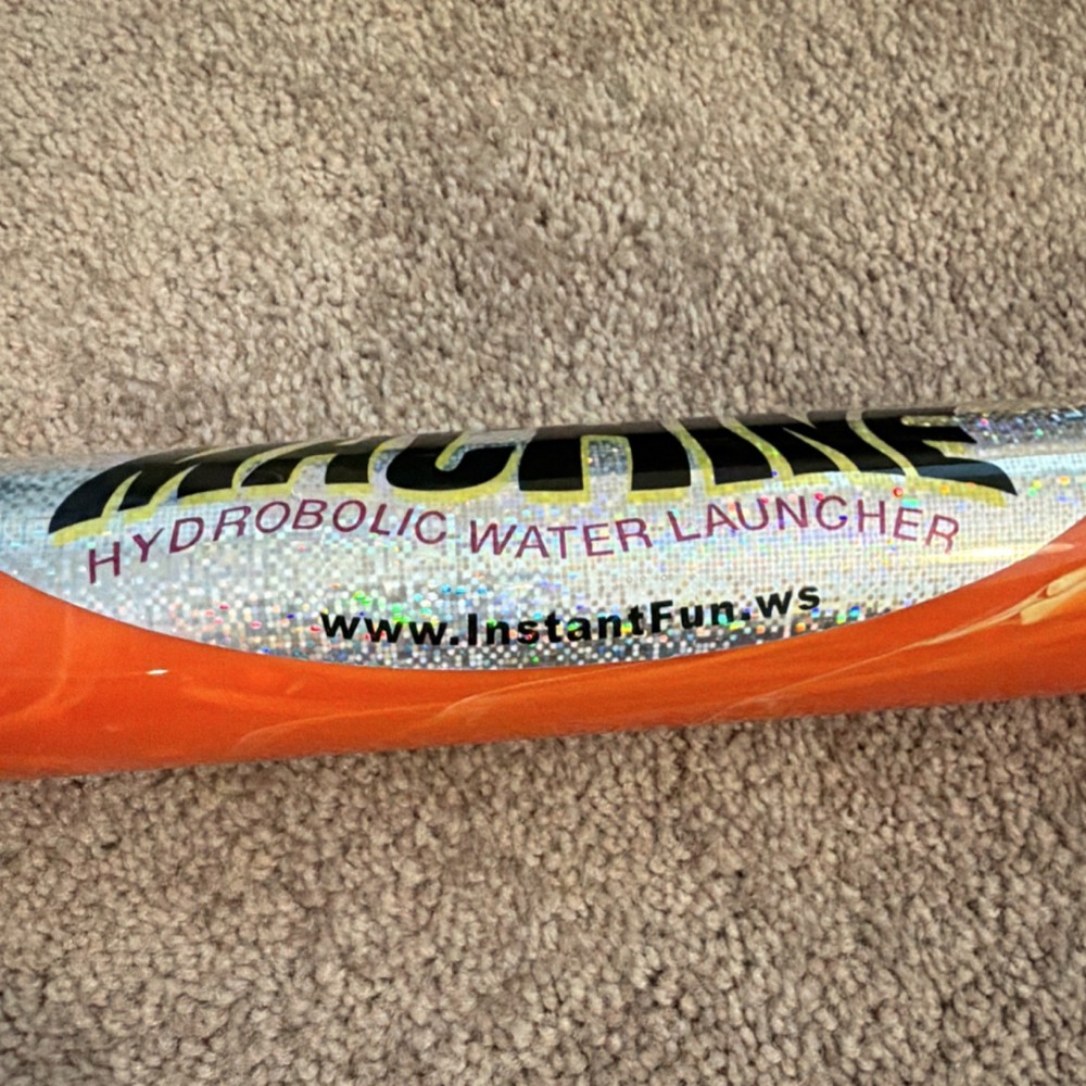Stream Machine Water Launcher Hydrobolic Orange Black Plastic