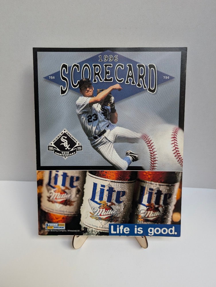 1996 MLB Chicago White Sox Scorecard