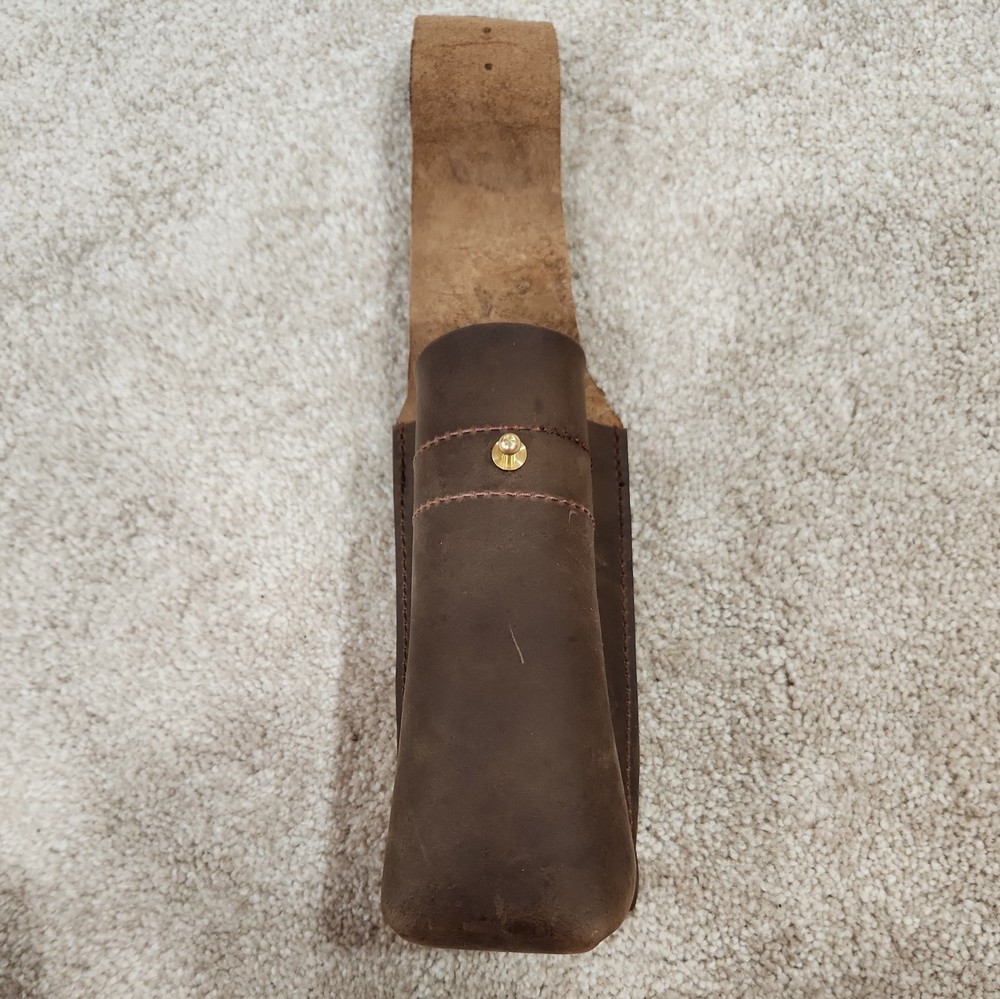 Yoder409 handcrafted leather turkey call short box fiddle box holster 