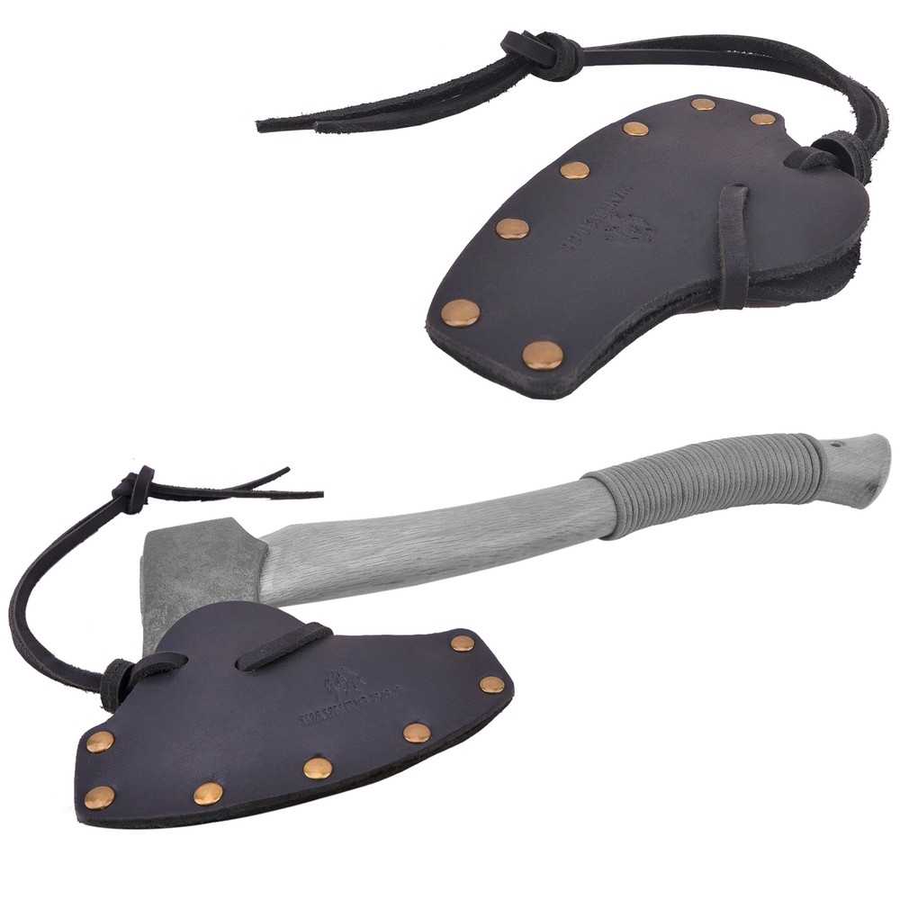 Cowhide Leather Axe Blade Sheath Protector Axe Head Cover Hatchet Holster