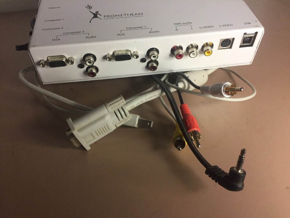 Promethean PRM-Wallbox-01 Activeboard+2 Wallbox With Cables Used