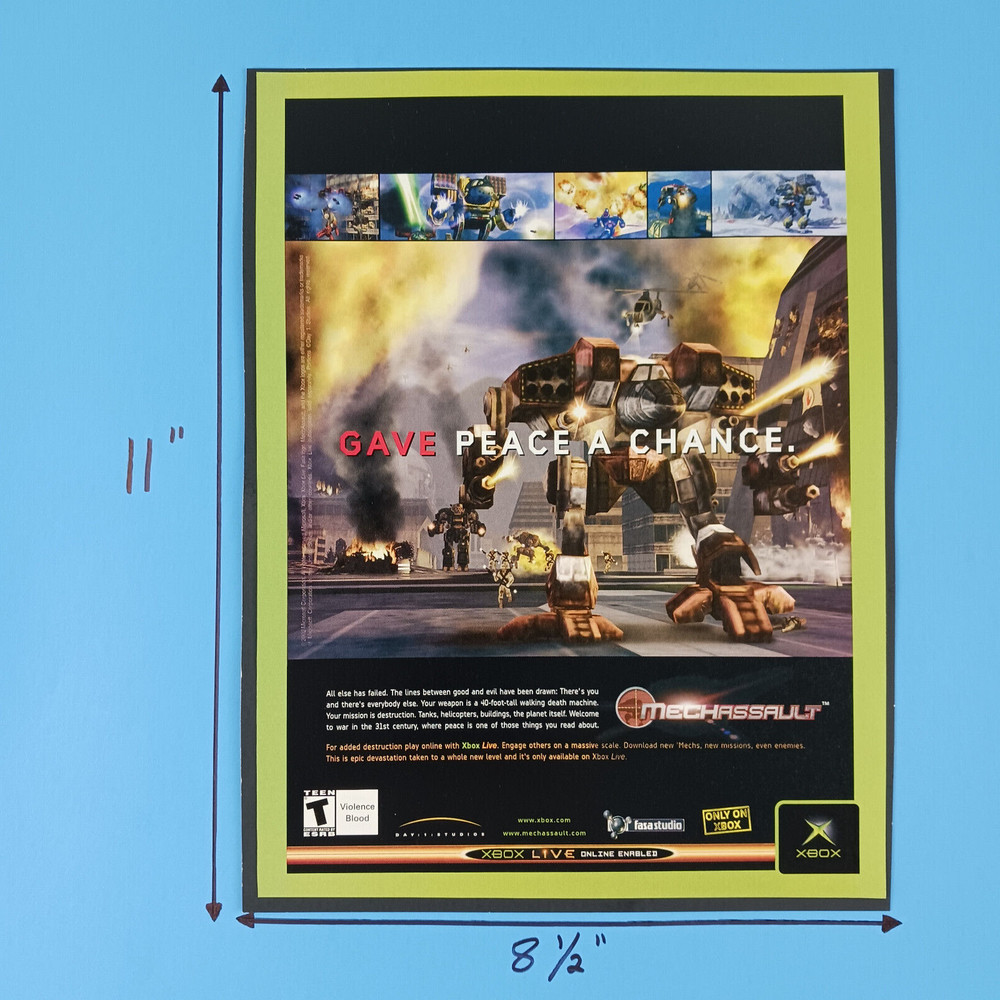 2003 MechAssault Video Game Print Advertisement