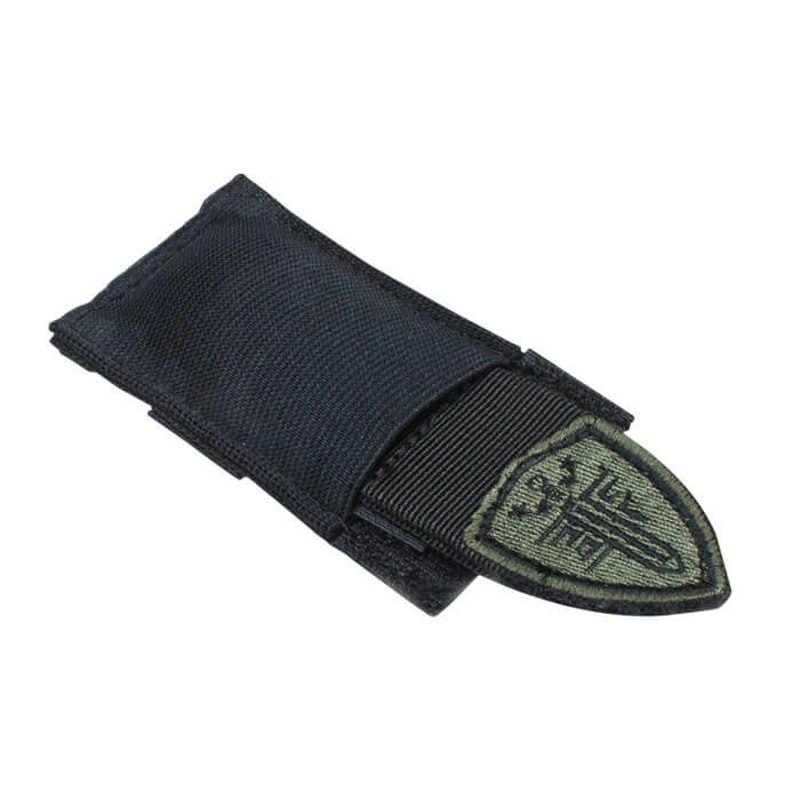 ELITE FORCE Airsoft Kill Rag with Integrated Snap Pouch - Black (MOLLE/Helmet)