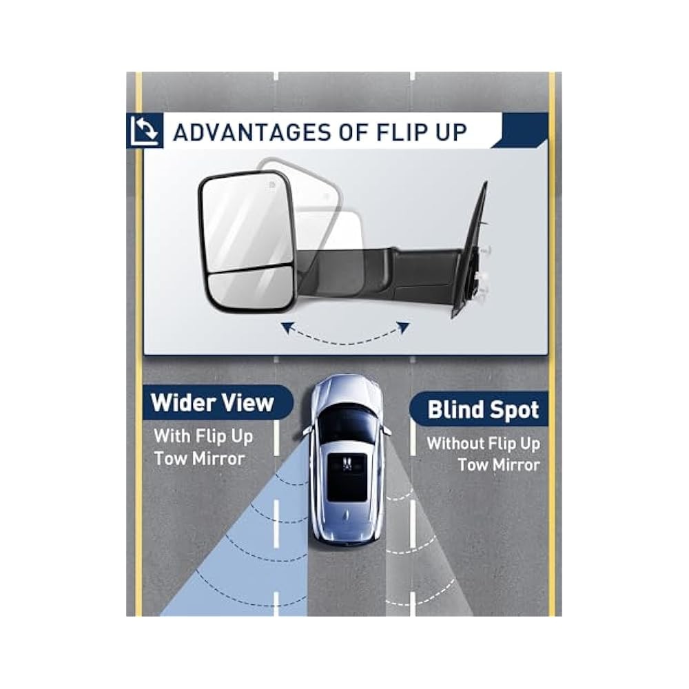Enhanced Towing Mirrors, Heated, Power Adjust, Improve Driving Confidence