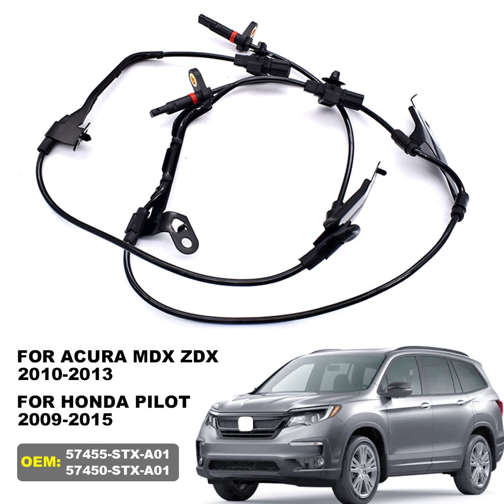 2PCS Front Right & Left ABS Wheel Speed Sensor For Honda Pilot 2009-2015