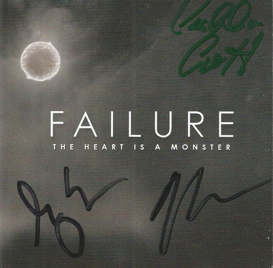 Failure Autographed The Heart Is A Monster CD #1 (ACOA)