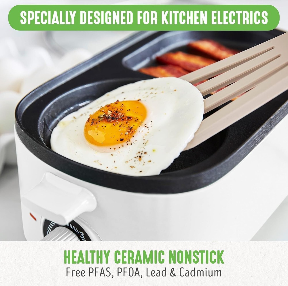 Breakfast Made Simple: 3-in-1 Maker with Griddles, Timer & Cool-Touch Handles
