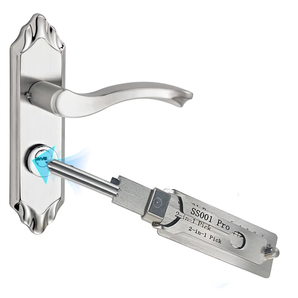 Hook And Pickup Tool Kit 2 In 1 Portable Lock Picking Set Ergonomic Set Handle