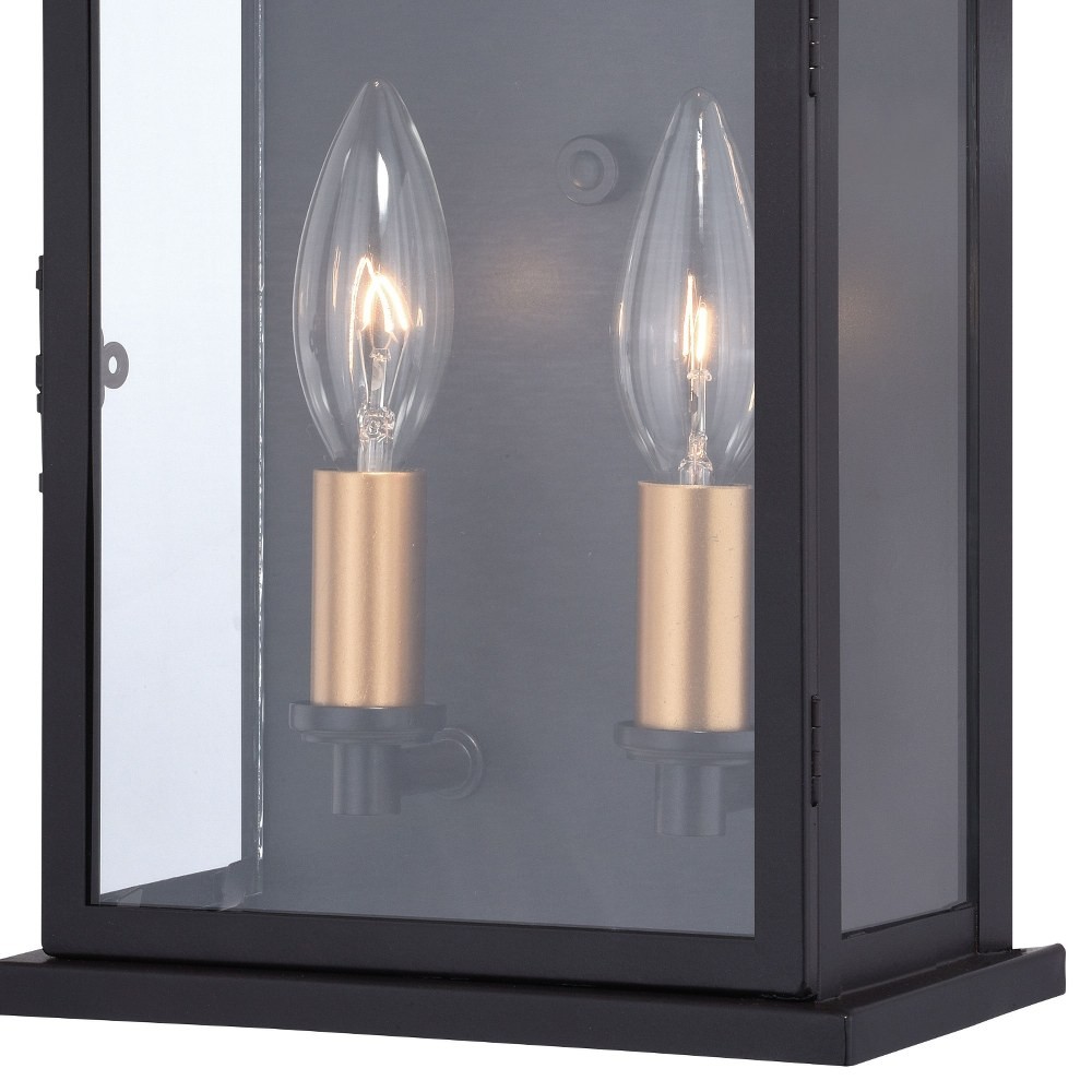 Bristol 2-Light Outdoor Wall Sconce in Traditional and Rectangular Style 13