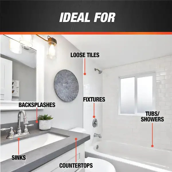 Kwik Seal 10 Oz. White Kitchen and Bath Sealant (2-Pack)