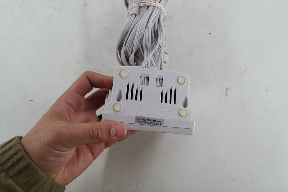 Biddeford Blankets TC11BA White Heated Blanket Controller Power Cord Auto Off