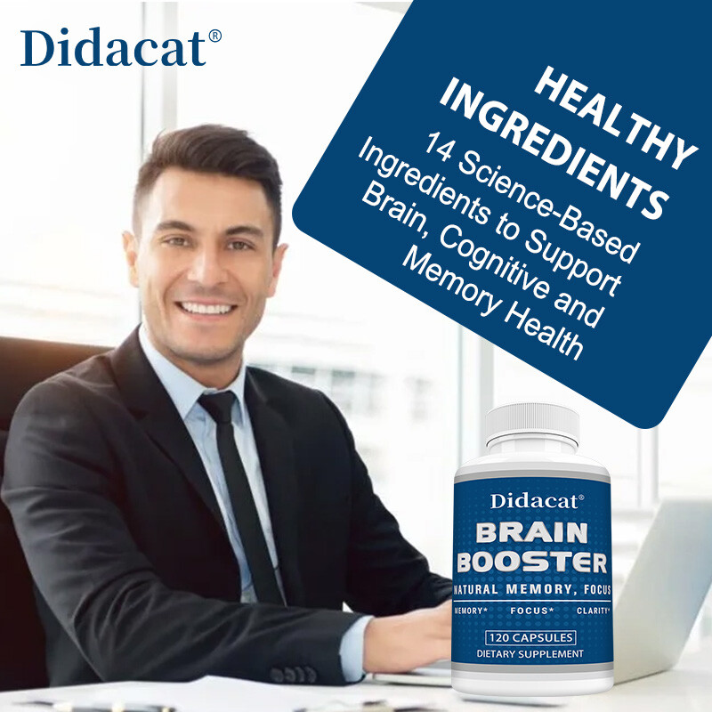 Brain Booster, Supports Brain Health,Cognitive Function,Memory & Focus