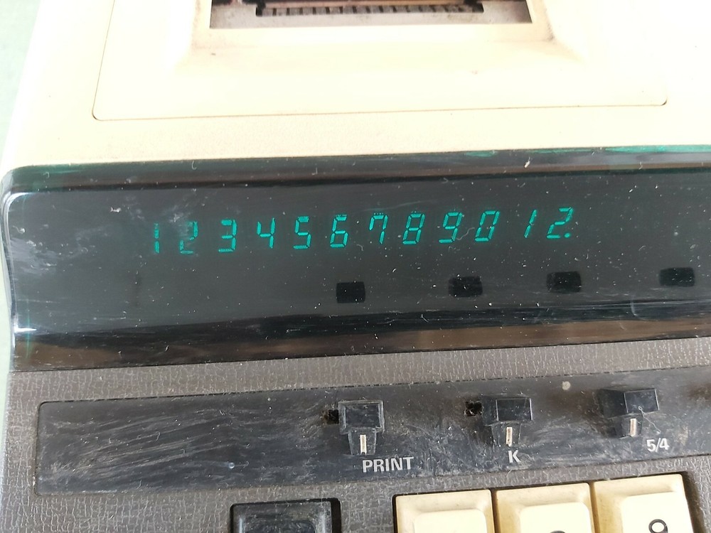 B&E M-12D Electronic Printing Calculator 12 Digit Eiko