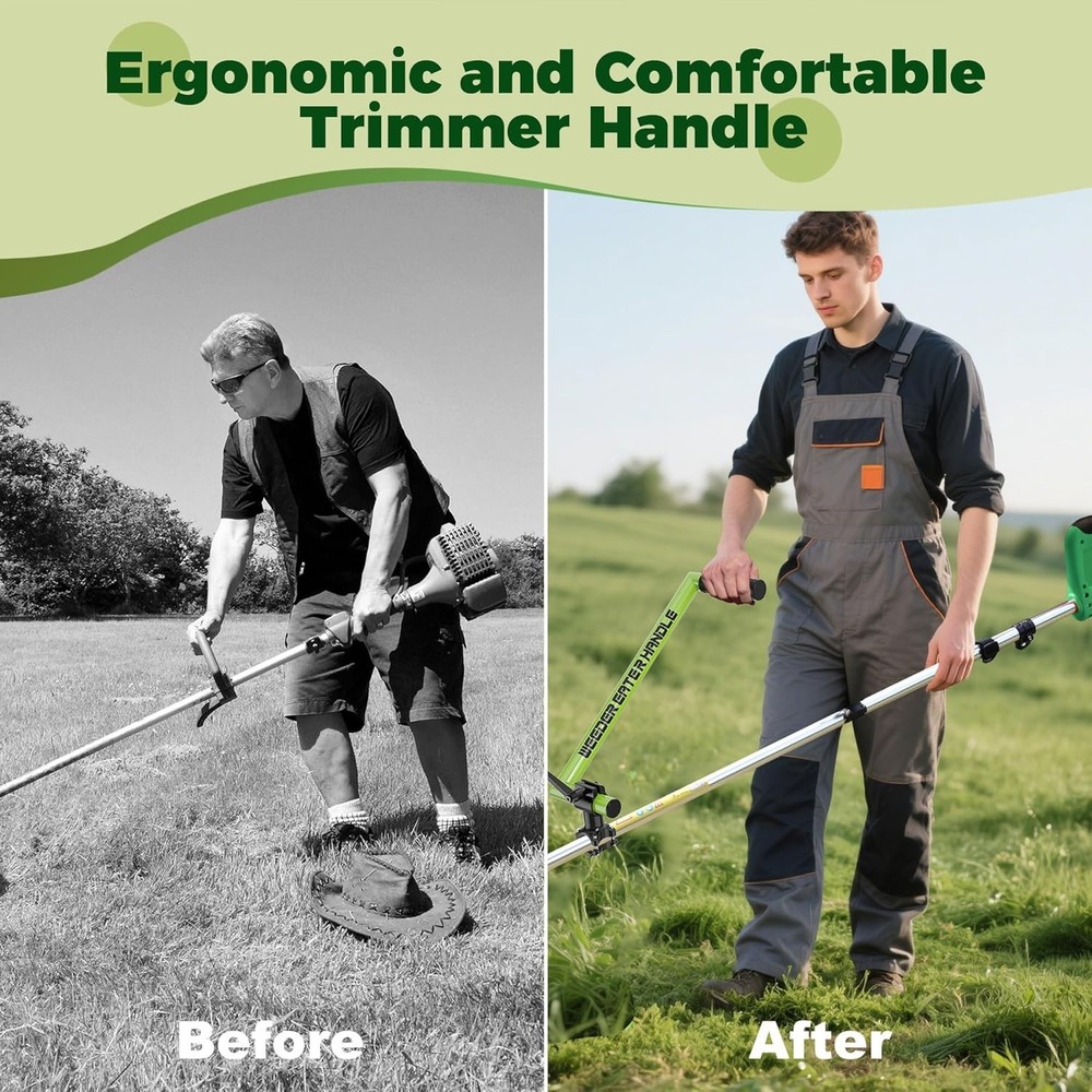 Upgraded Weed Eater Handle Ergonomic String Trimmer Handle with Adjustable Sh...
