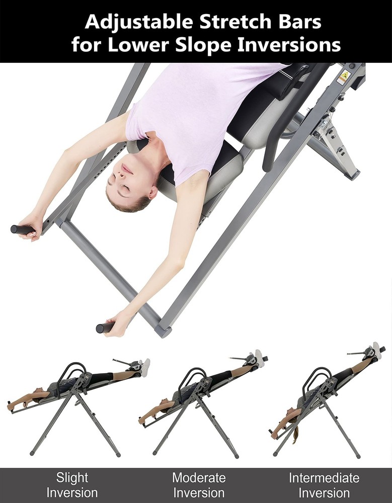 Innova Inversion Table with Stretch Bars for Optimal Slope Inversion and Full...