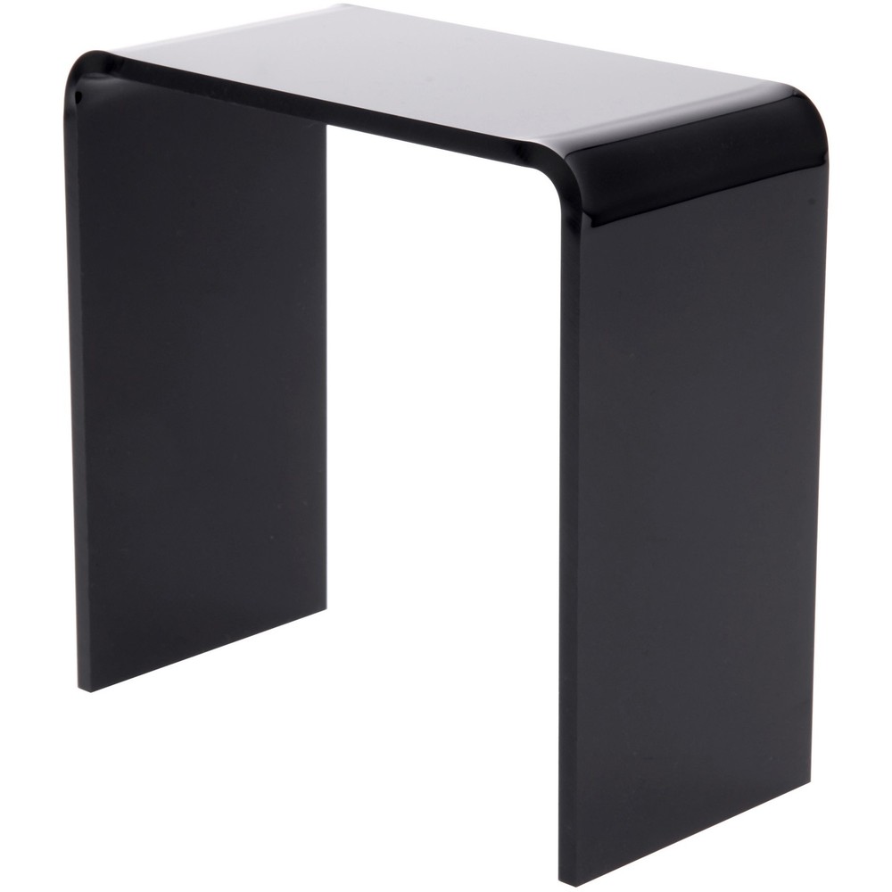 Plymor Black Acrylic Vertical Rectangular Display Riser, 5" H x 5" W x 2.5" D