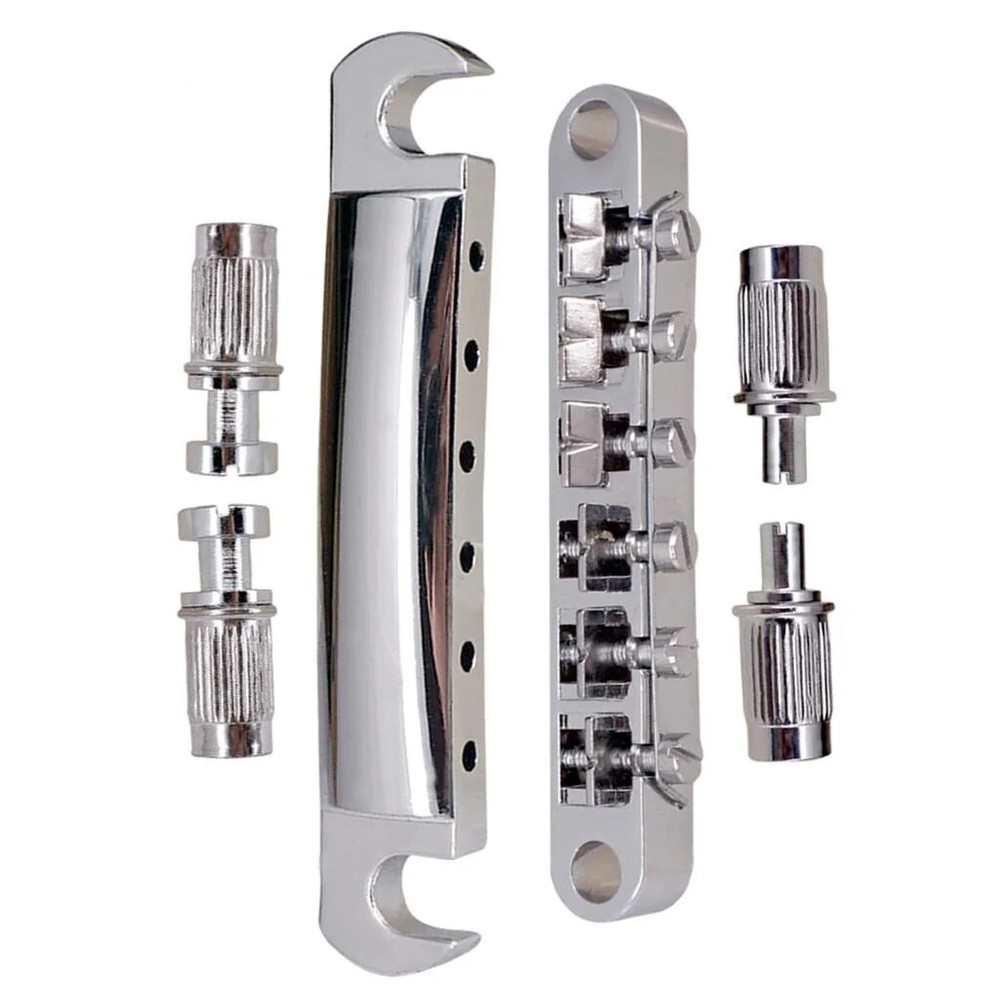 Adjustable Guitar Saddle Bridge Tailpiece Studs Post Tune-O-Matic for Les Paul