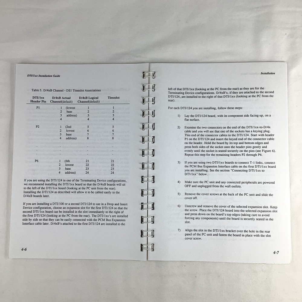 Dialogic Voice Communication System Installation Guide 1988 Spiral Bound
