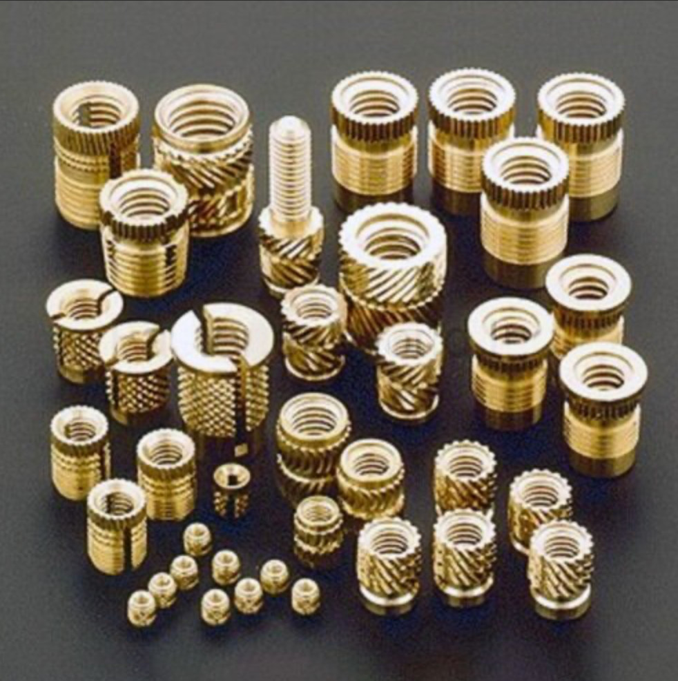 M8 X 12.7 FIN-LOK INSERT FOR PLASTIC BRASS