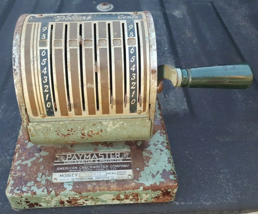Vintage Paymaster Checkwriter and Protector