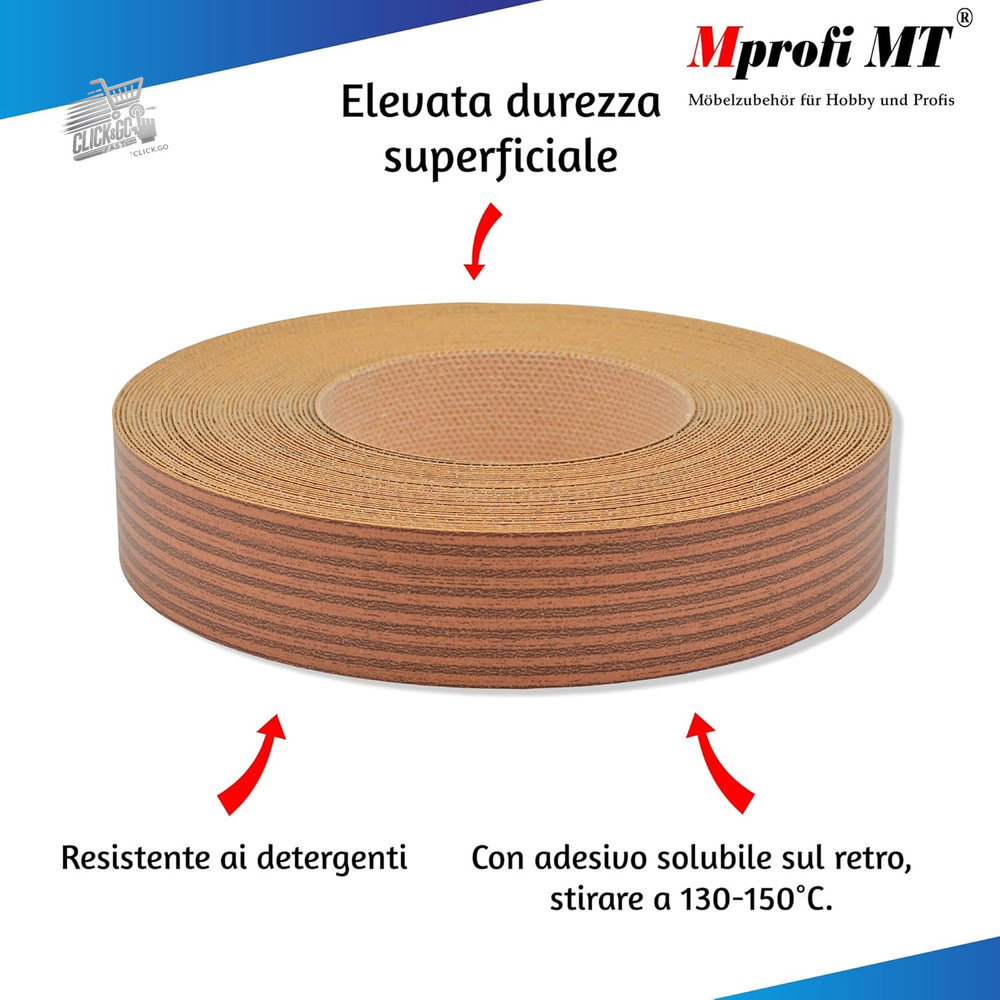 ® - Multiplex Effect Edge | 22mm X 20M | Easy to Apply | Kitchen Edge in