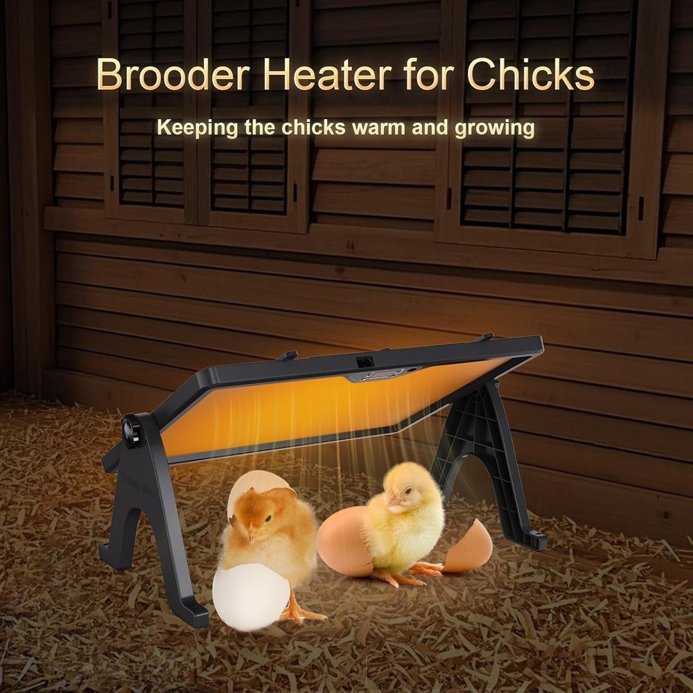 Brooder Plate for Chicks Adjustable Height Angle Chick Heat Plate for 30 Chicks