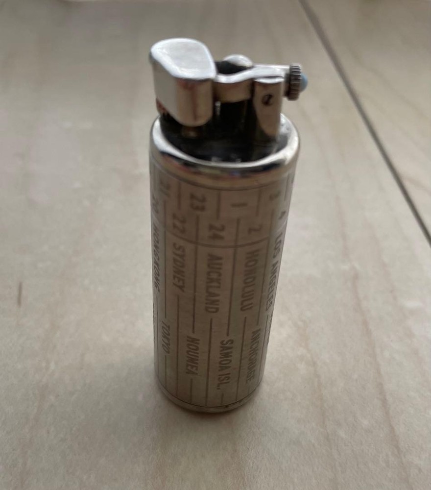 Limited Dunhill Gas lighter silver G.M.T. without box