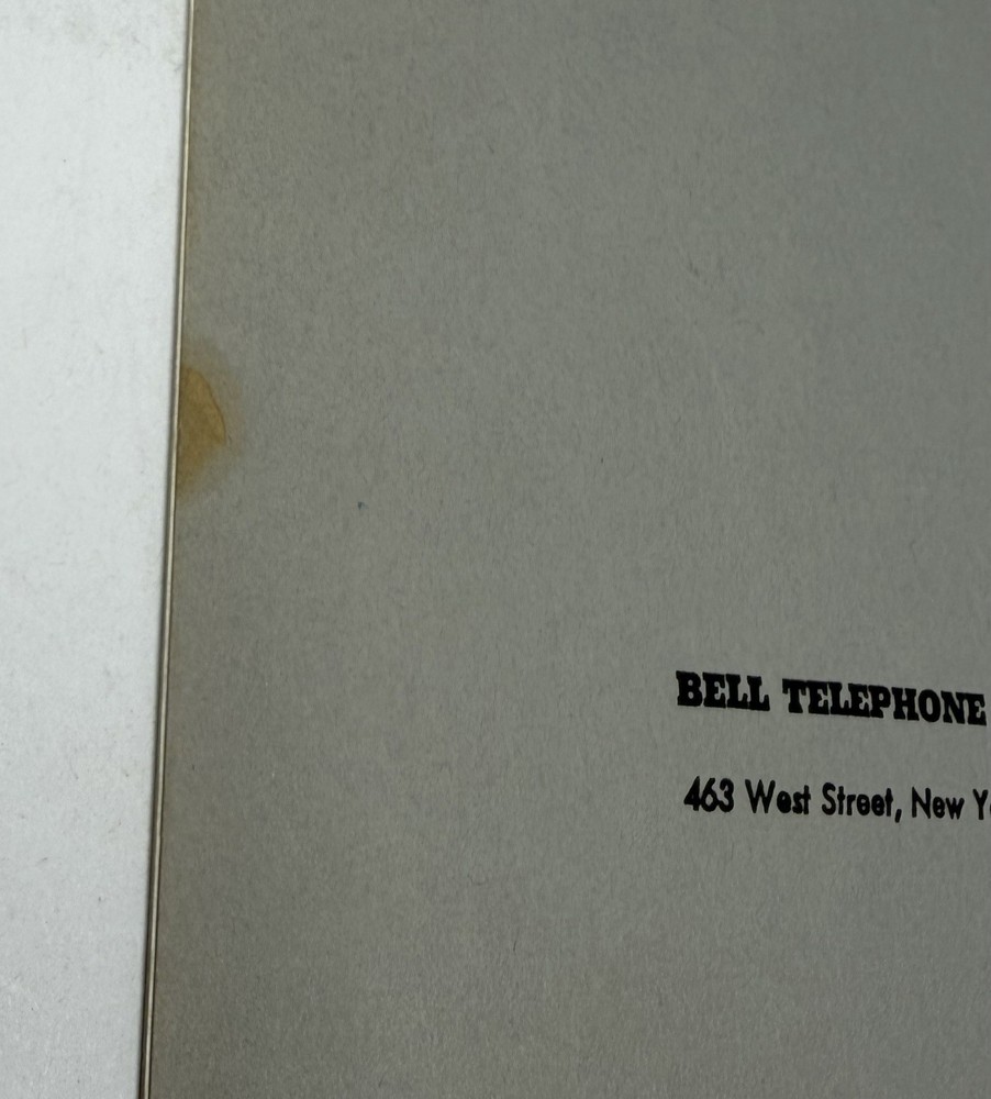 Bell Telephone System Technical Publication Computers 1953 Booklet History