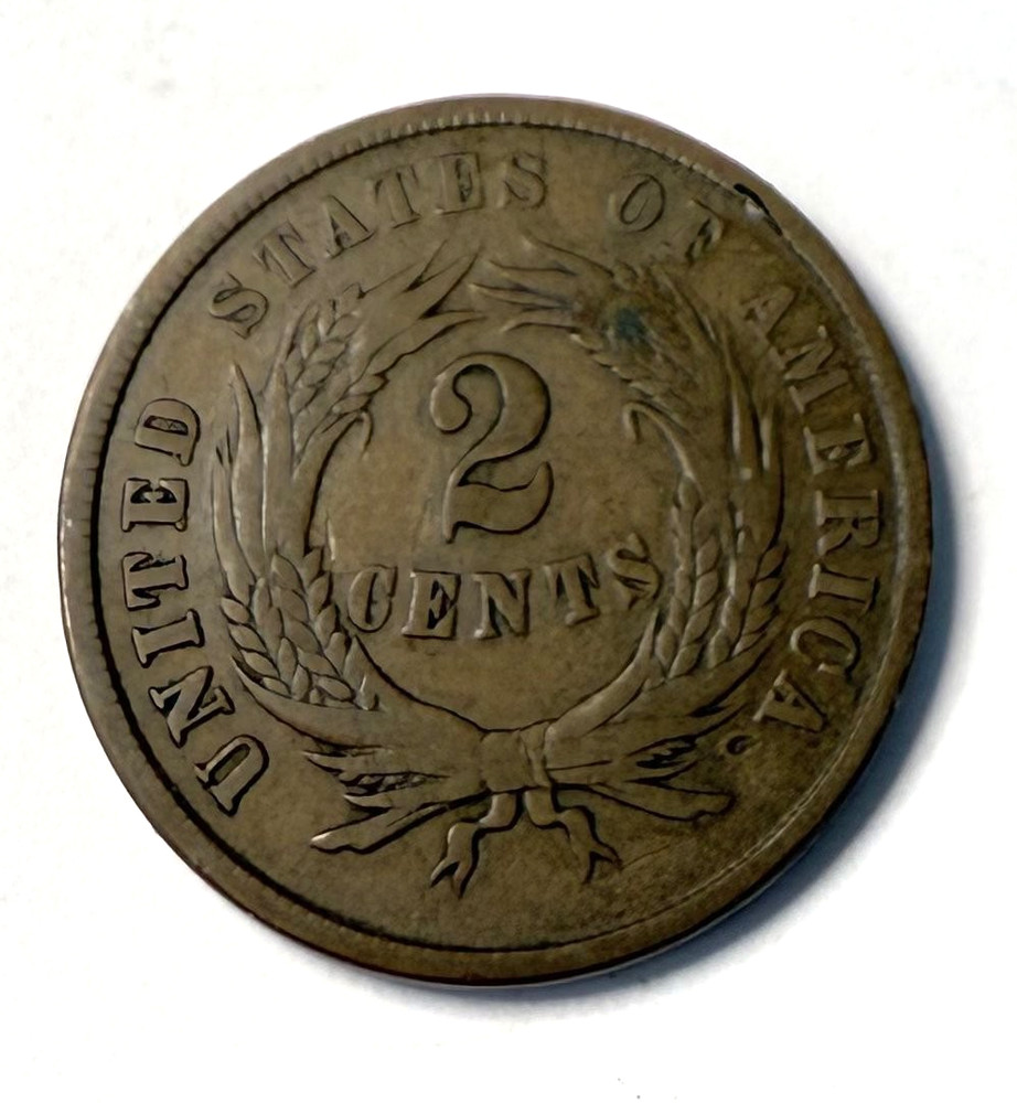 1865 Two Cent Piece - Lot of 2