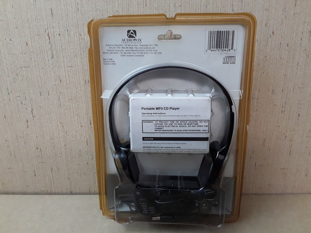 Audiovox Personal Cd Mp3 Player With Car Kit