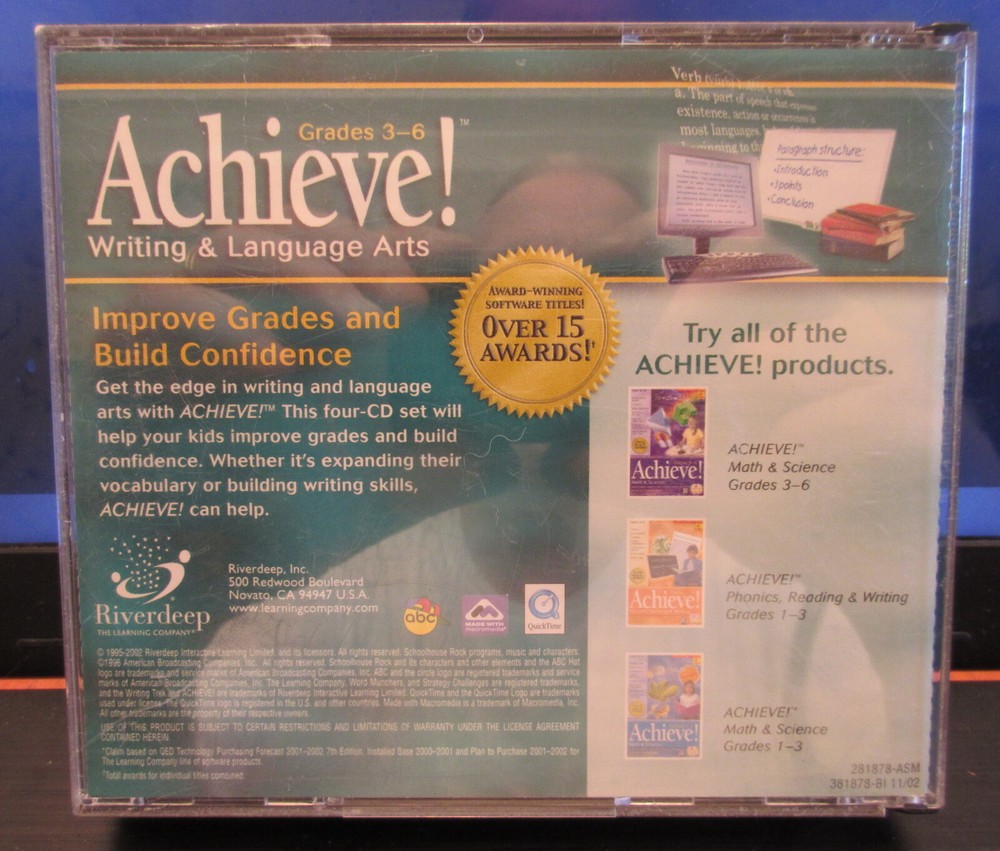 ACHIEVE Grades 3-6 "Writing & Language Arts" - Windows Systems