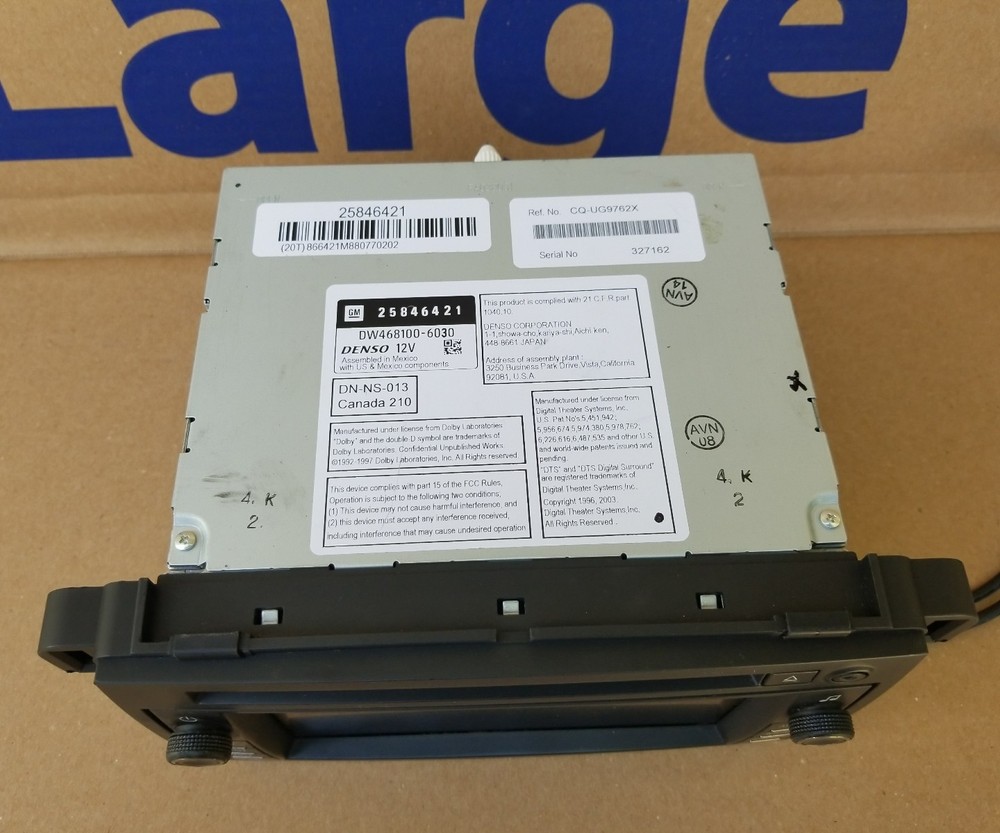 RADIO AM-FM,CD, navigation 25846421 GM