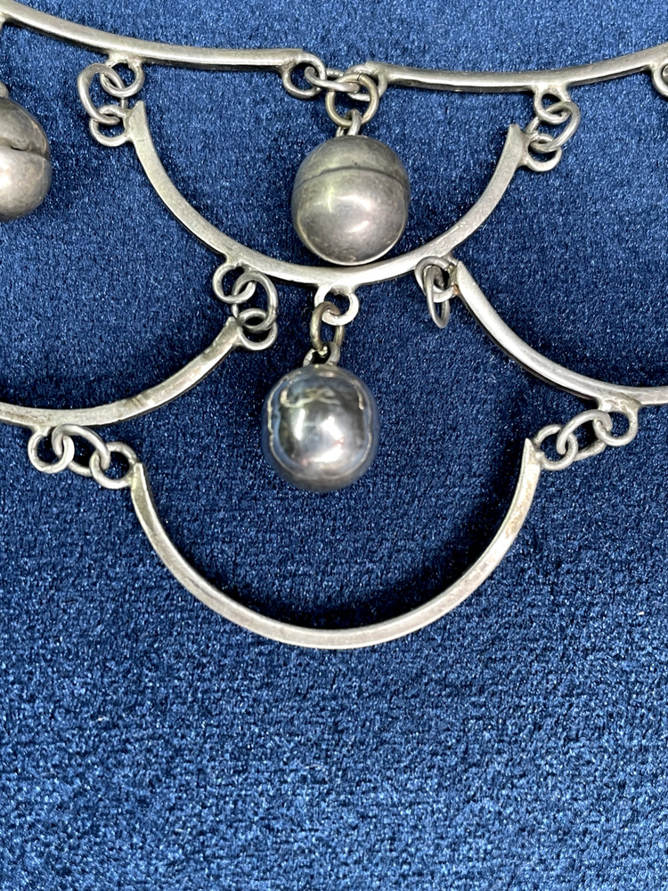 Mexican 925 silver & beaded necklace