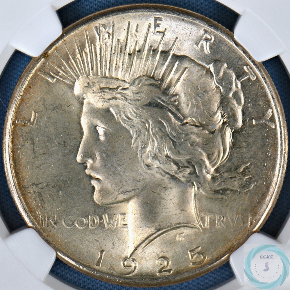 1925 Peace Dollar NGC MS 65 - Impeccable Gem Specimen!