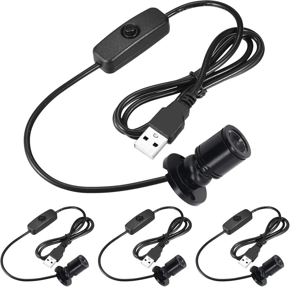 USB LED Spotlight 5V USB Powered Aluminum Construction Adjustable Tilt Angle