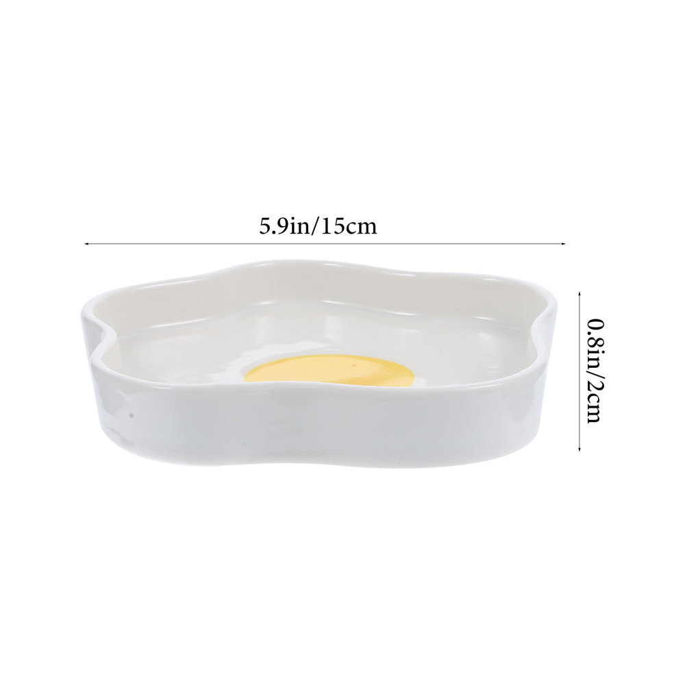 1PC Kitchen Dish Egg Plate Storage Storage Container Snacks Serving Plate