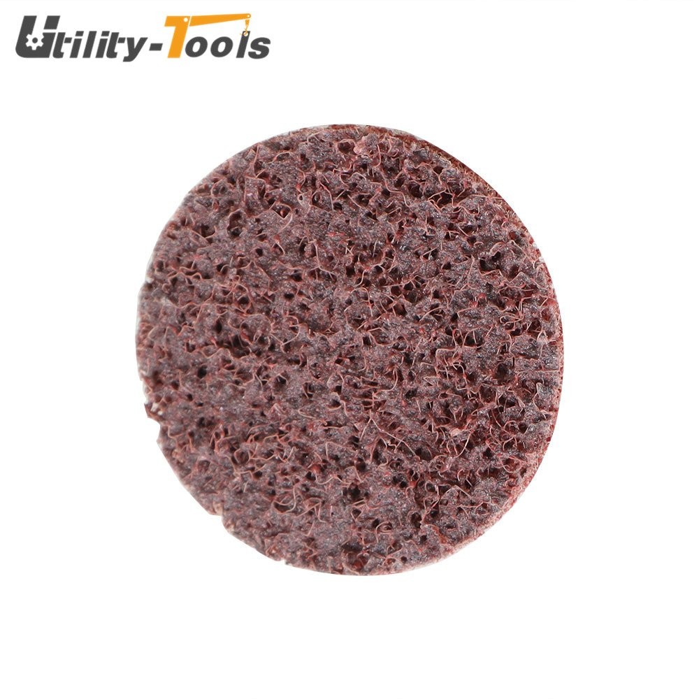 50× 2" Medium Surface Conditioning Discs Roll Lock Die Grinder Sanding Pads US