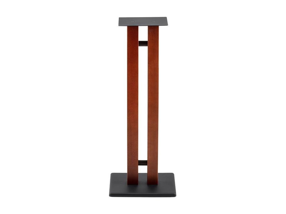 Monolith Speaker Stands - 32in, Cherry (Each), 50lbs Capacity, Adjustable Spikes