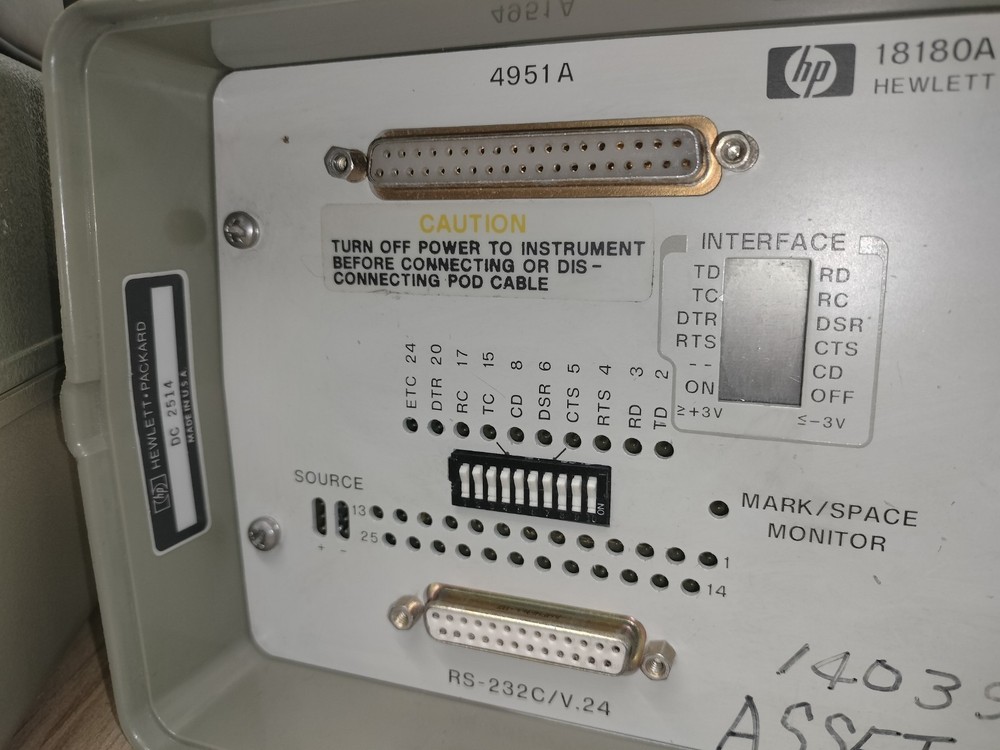 HP Hewlett Packard 4951C Protocol Analyzer HP 18180A Interface w/ Accessories