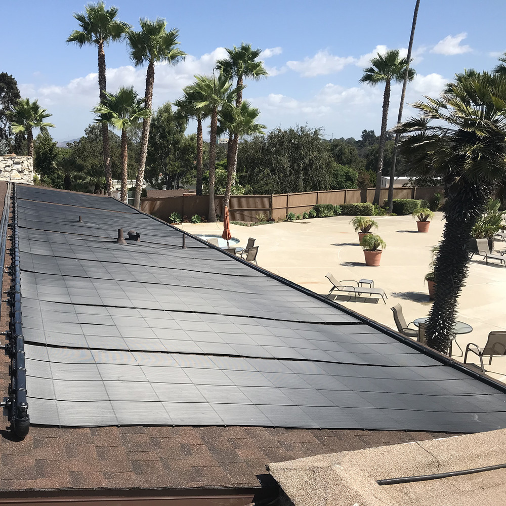 Industrial Grade Solar Pool Heater Panel - Advanced High-Wind Mounting Security