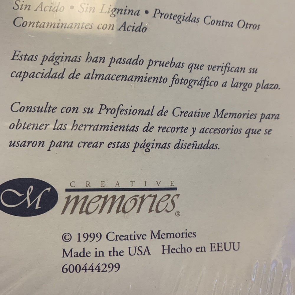 Creative Memories 12x12 Border Basic Scroll Page Refill RCM-12SP Sealed 5 Sheets