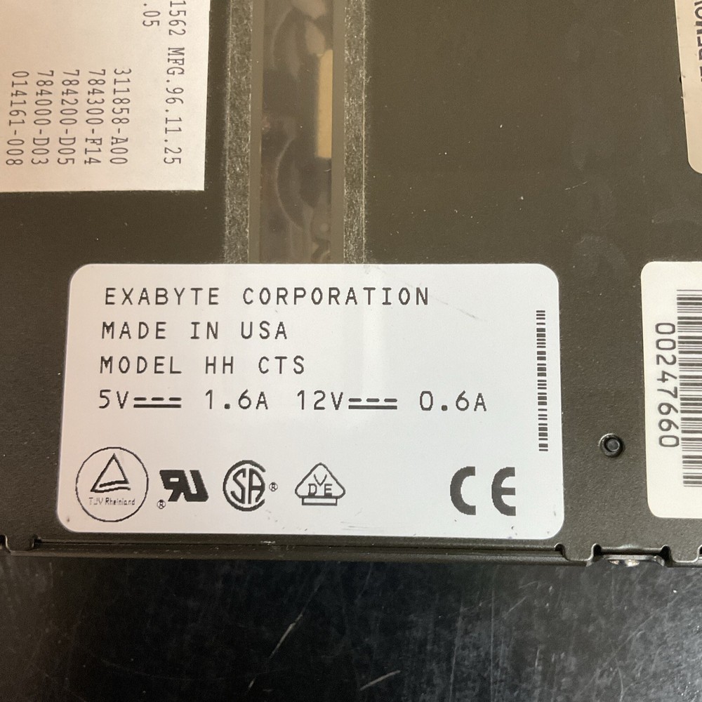 Exabyte HH Internal Tape Drive