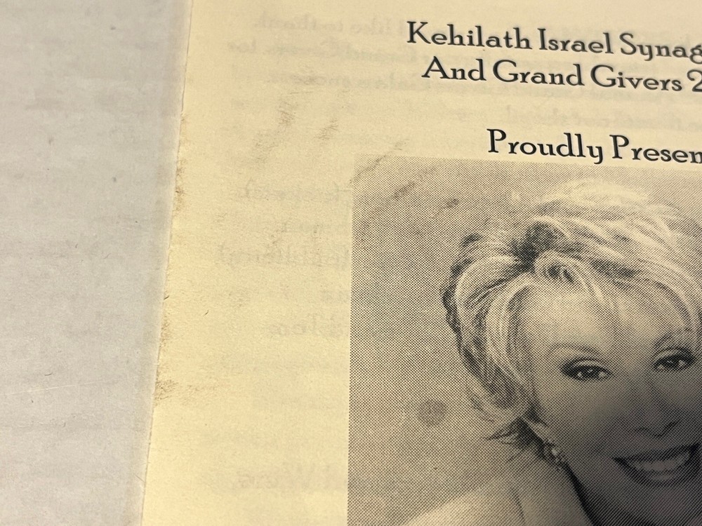 JOAN RIVERS SIGNED COMEDY PROGRAM ACTOR AUTO JEWISH JSA COA D. 2014